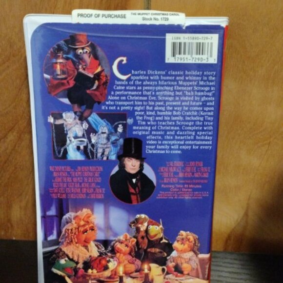 WALT DISNEY THE MUPPET CHRISTMAS CAROL VHS JIM HENSON - Picture 2 of 3
